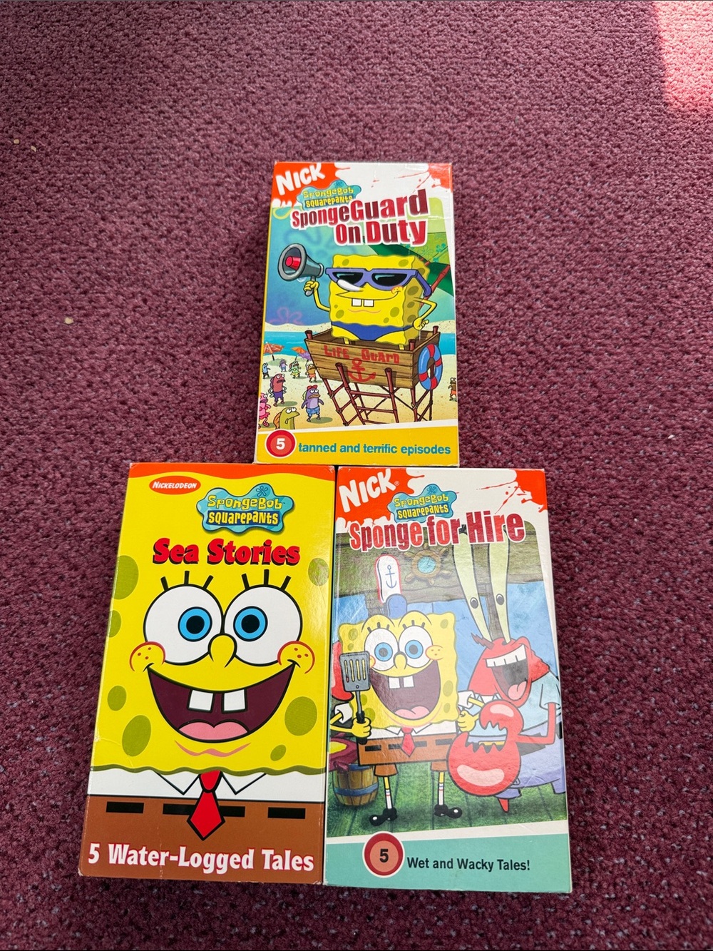 SpongeBob Squarepants DVD Trio - Sea Stories,Sponge for Hire,SpongeGuard on Duty